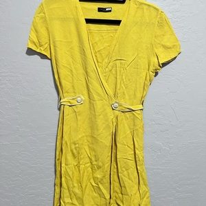 Rag and bone mini yellow dress